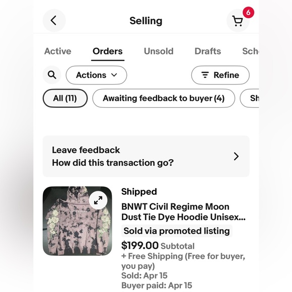 BNWT CIVIL REGIME BLACK ROSE HOODIE NIGHT FOG WASH LARGE MENS UNISEX PRICE FIRM - Picture 16 of 16